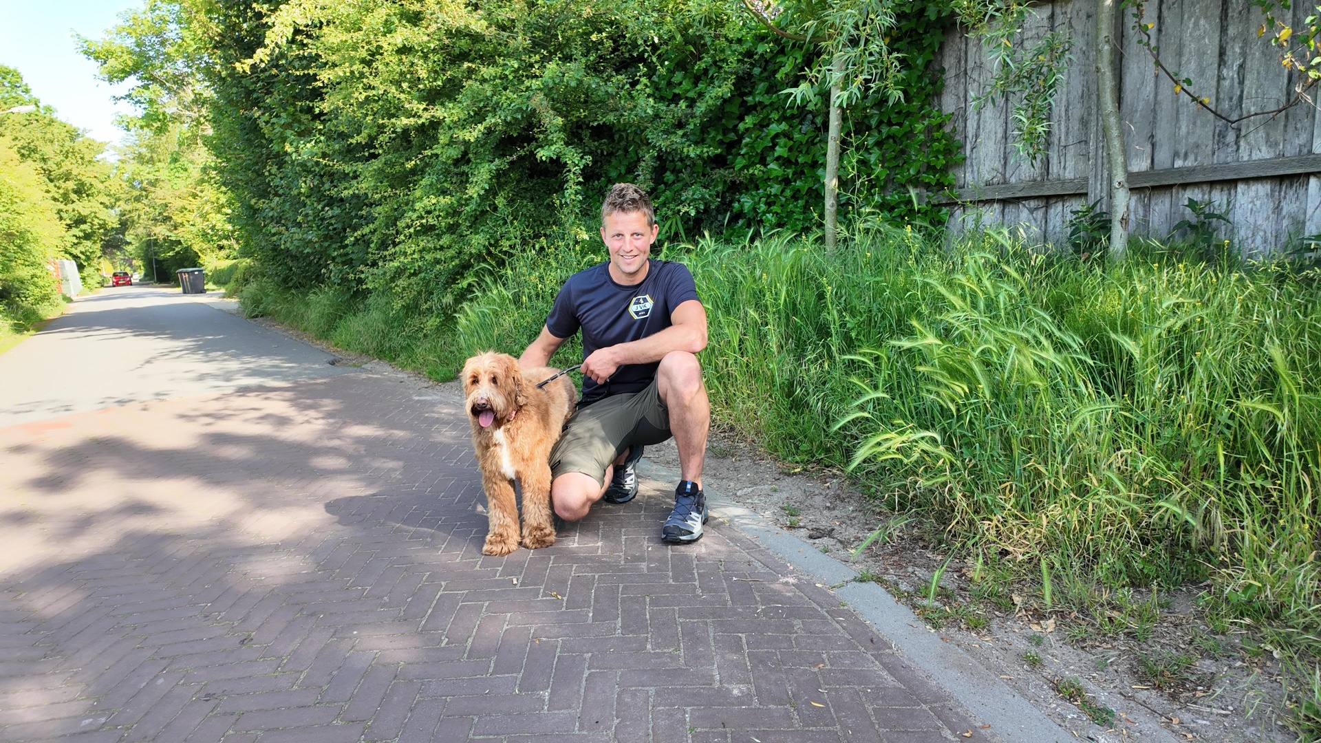 Portret van Jack met een hond